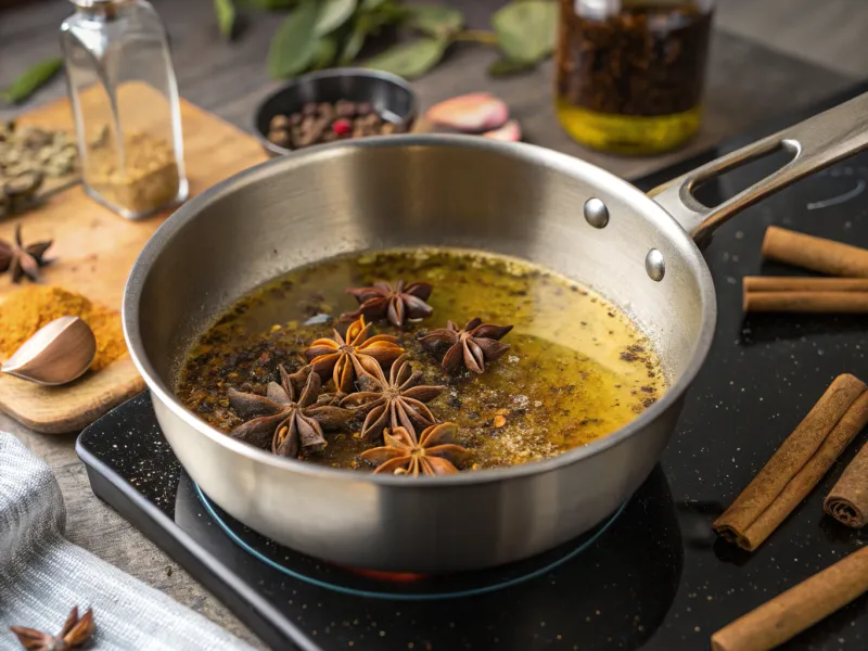 Star anise adds a lot of flavour to the food