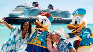 Person enjoying the Disney Cruise