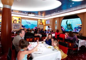 People eating on the Disney Cruise