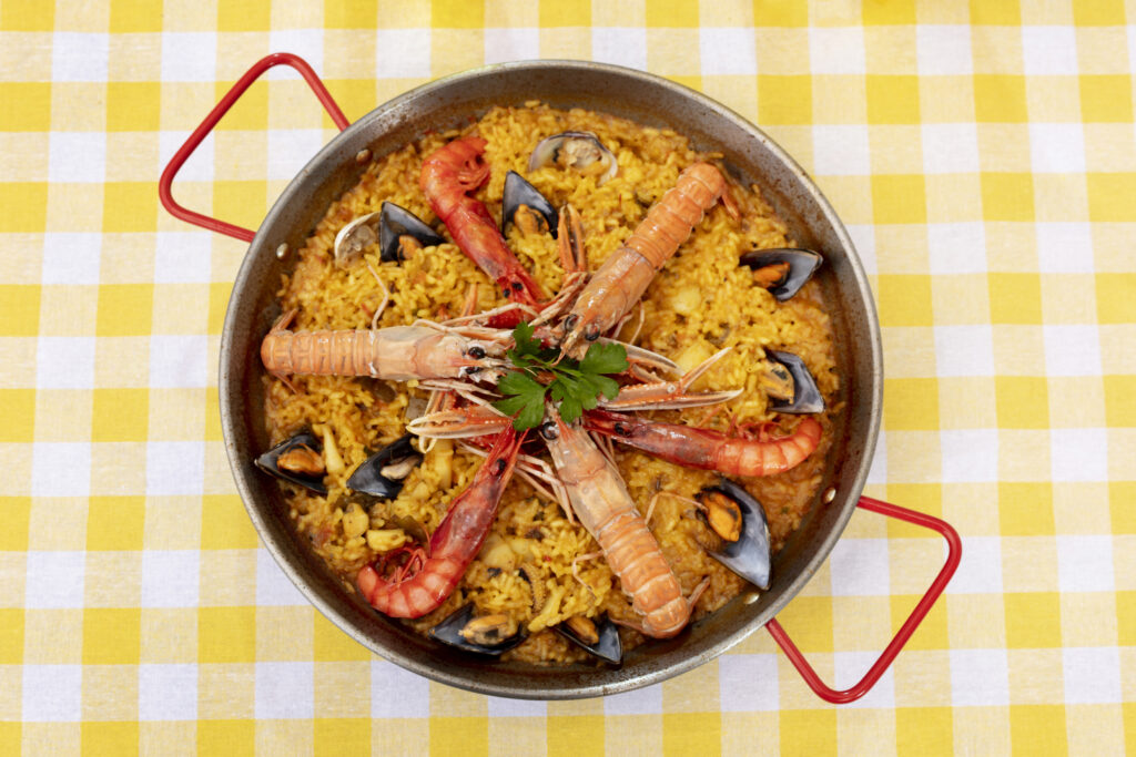 Paella Cooking.