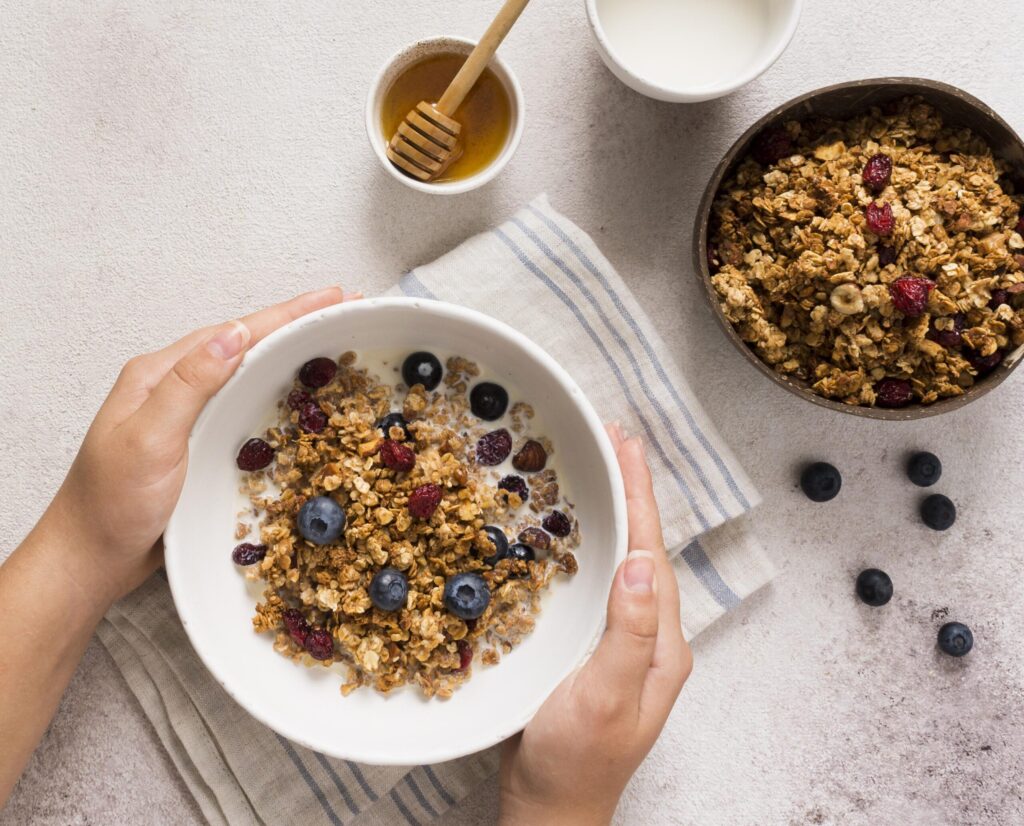 Breakfast.