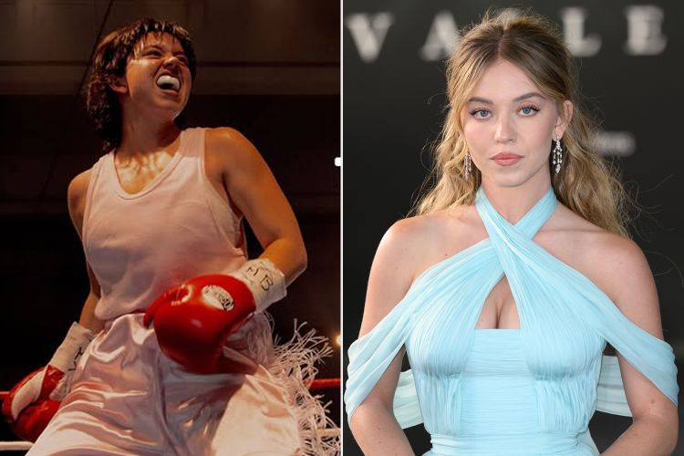 Sydney Sweeney as the American boxer Christy in the boxing ring