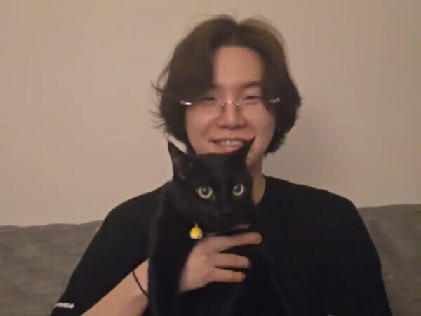 Suga and his cat pet