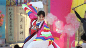 Actress Cho Yi-hyun as as Korean Legends shaman in Head Over Heels