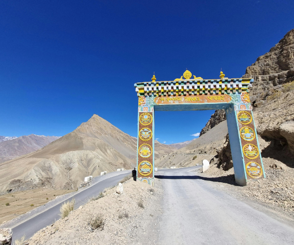Indian Himalayas 2026 travel tips, monks on trail near Key Monastery Spiti