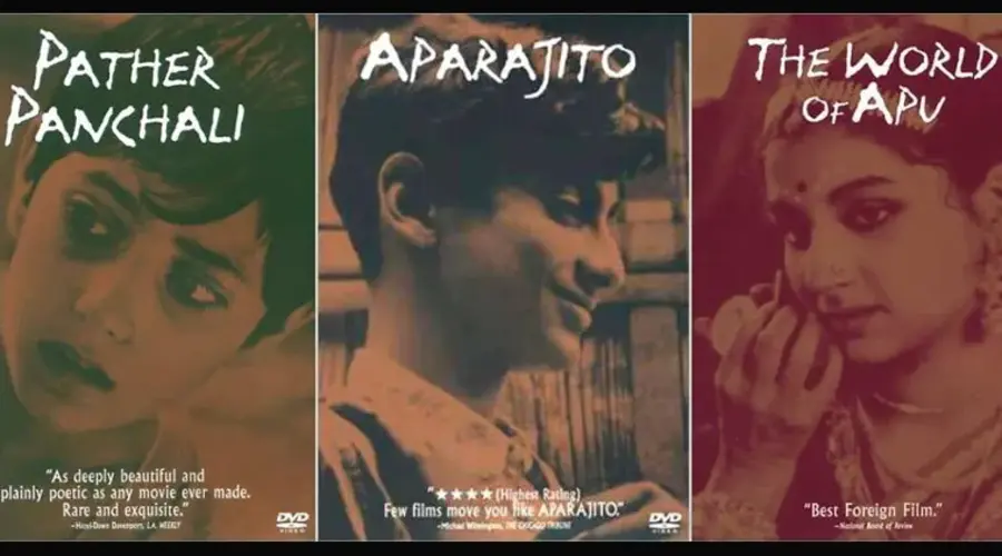 Promotional posters for the Apu Trilogy.