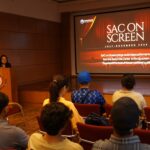Audience attending a SAC on Screen screening at the Korean Cultural Centre India in New Delhi.