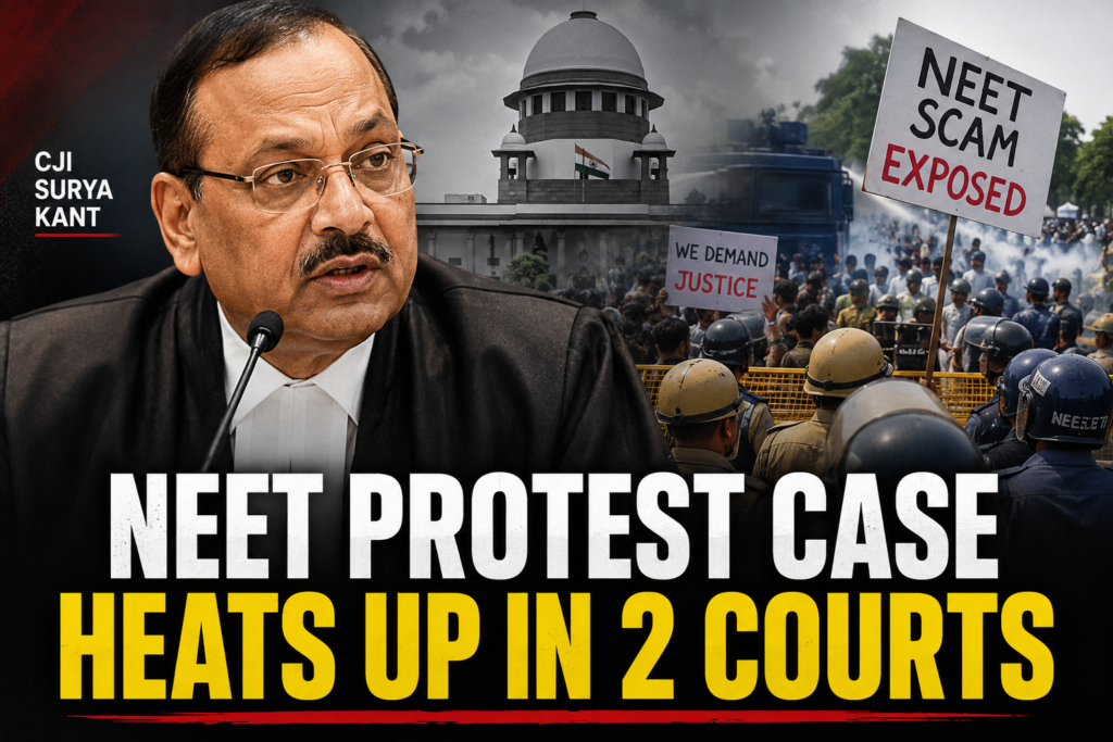 CJI Surya Kant heard pleas in the NEET protest case.