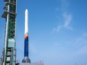 Vikram-1 on the launch pad.