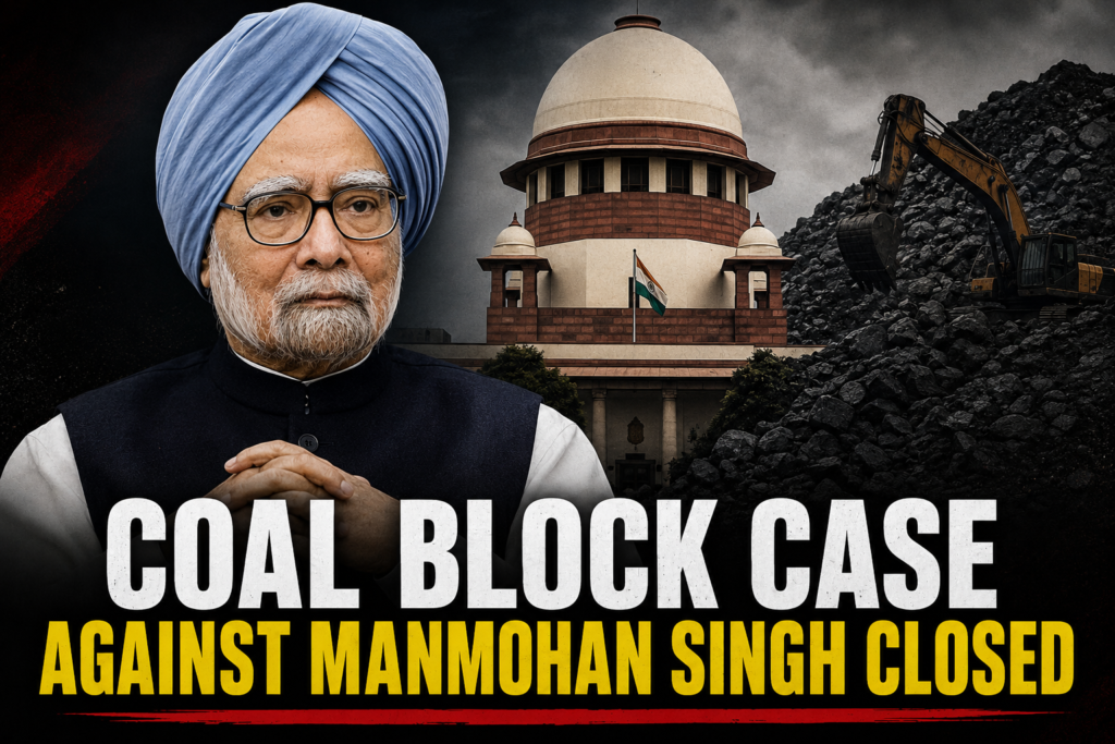 Supreme Court cleared Manmohan Singh's coal block case.