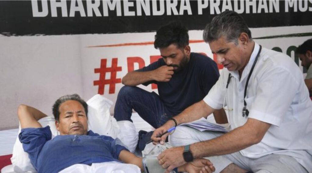 Sonam Wangchuk on hunger strike.