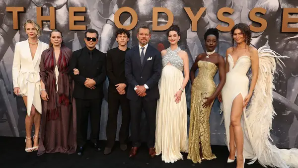The star-studded cast of ‘The Odyssey’.
