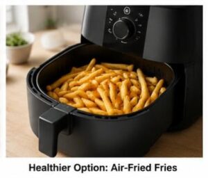 A healthier alternative: air-fried French fries.