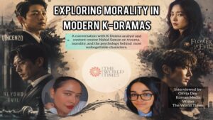 Featured image exploring morality in modern K-dramas through iconic characters and an interview with Nahid Saman.