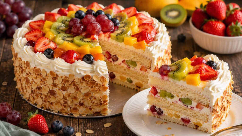 A fruit cake for international cake day.