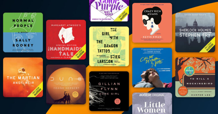 A collage of book covers representing different entries in a book series⁠.