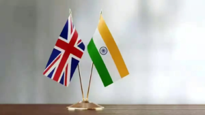 Indian and UK flags representing the India UK FTA.