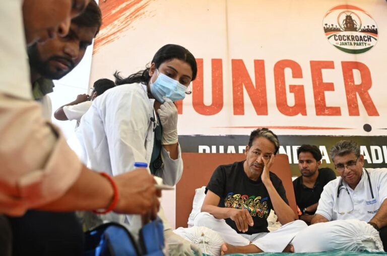 Sonam Wangchuk on Hunger Strike.