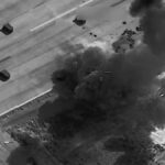Smoke rises after the US-Iran Conflict escalated with fresh US strikes on Iran.