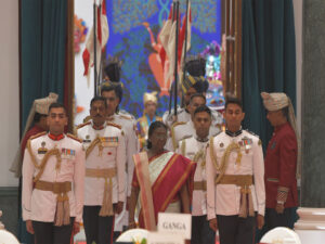 President Murmu at the Independence Day reception.