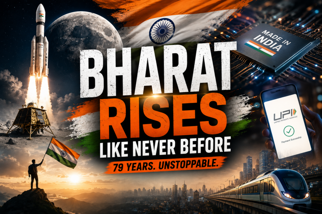 India's rise story from independence to a global power in 2026.
