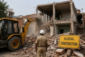 Delhi Assembly discusses illegal construction.