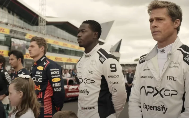 F1-Brad-Pitt F1 fiction meets real-world legends (Warner Bros.)